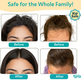 T is for Tame being applied to baby hair for smooth, neat edges