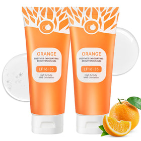 T.Chilyn front packaging showing dual orange exfoliating gel and benefits