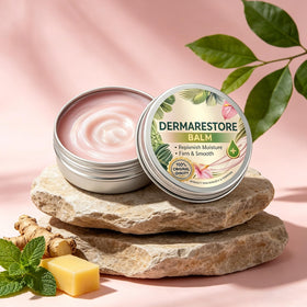 taakcc balm on bathroom counter in lifestyle scene promoting daily skincare routine