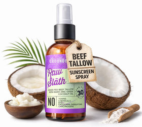 Tactilian Grounded Labs front packaging showing SPF 30 and natural ingredients benefit