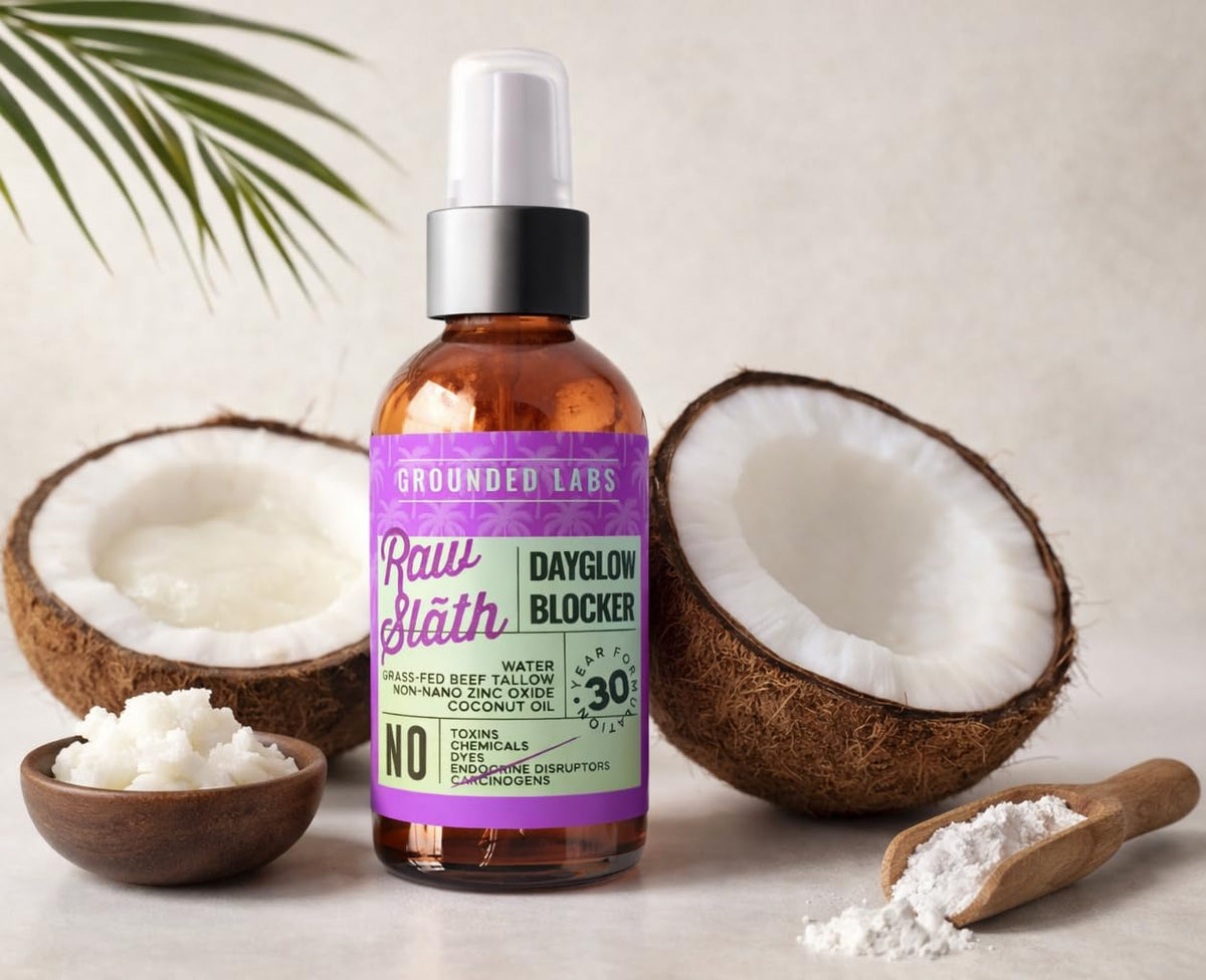 Tactilian Grounded Labs label close-up showing ingredient transparency and trust benefit