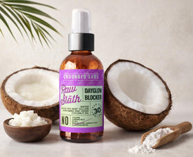 Tactilian Grounded Labs label close-up showing ingredient transparency and trust benefit