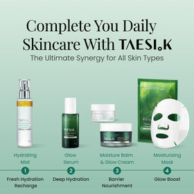 TAESI.K mask held in hand for size and coverage scale benefit
