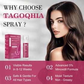 TAGOQHIA application on scalp demonstration targeting thinning areas for even coverage
