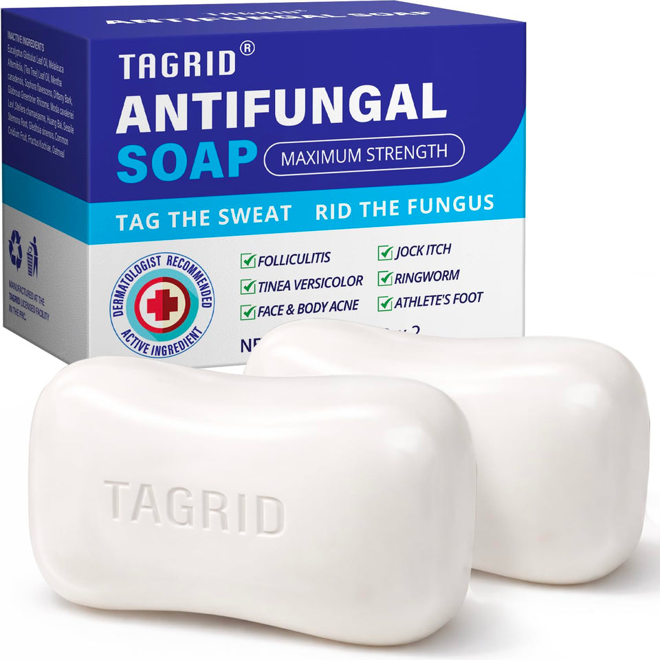 TAGRID front packaging showing soap bar with clear branding and benefits