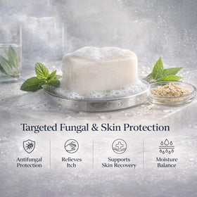 TAGRID rich lather in hand demonstrating cleansing action after workouts