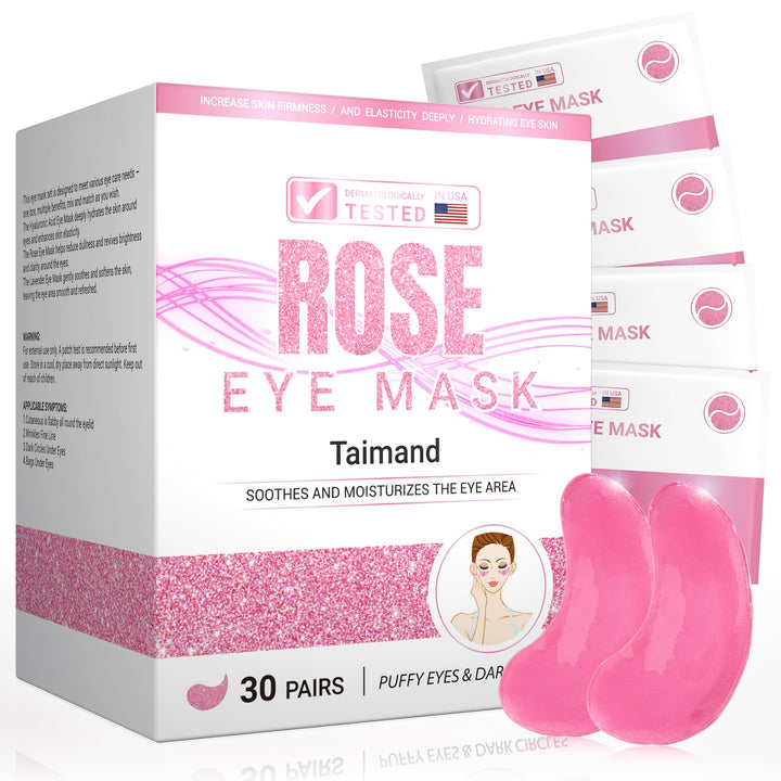 Taimand front packaging showing 30 pairs and rose design for refreshed look