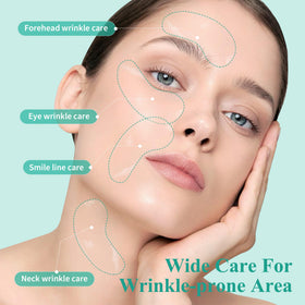 Taimand patches in use under eyes conveying depuffing effect and soothing relief