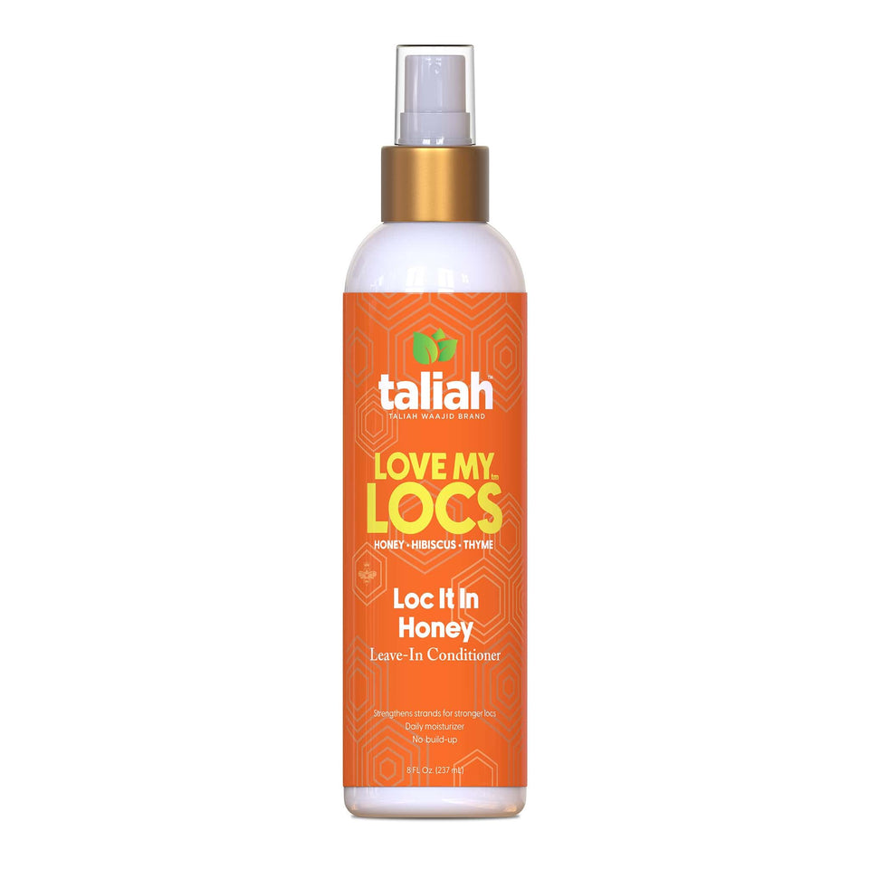 Taliah Waajid front spray bottle showing label and convenient spray application