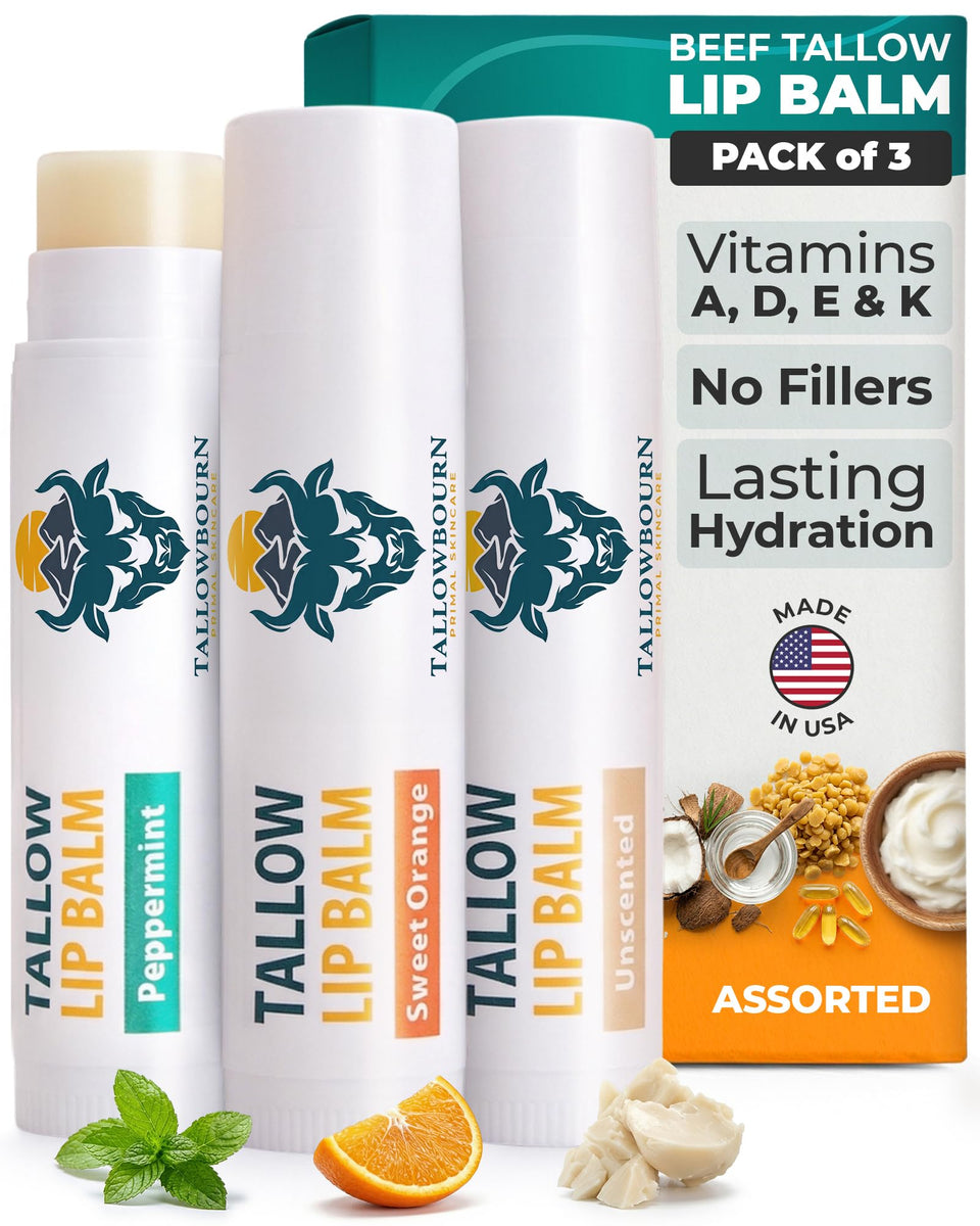 Tallowbourn 3-pack front packaging showing product and labels for travel convenience