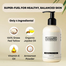 TALLOWRX creamy texture close-up demonstrating fast absorption benefit