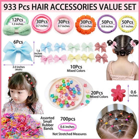 Tallsocne large butterfly flower elastics securing a playful ponytail