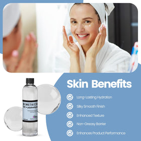 Talsen Chemicals texture spread on skin highlighting silky non-greasy finish