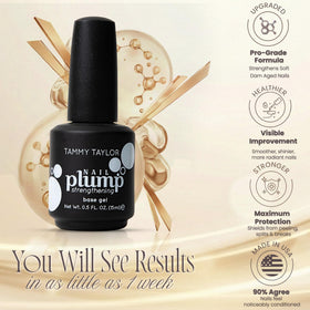 Tammy Taylor before and after nails showing strengthened, smoother nail surface