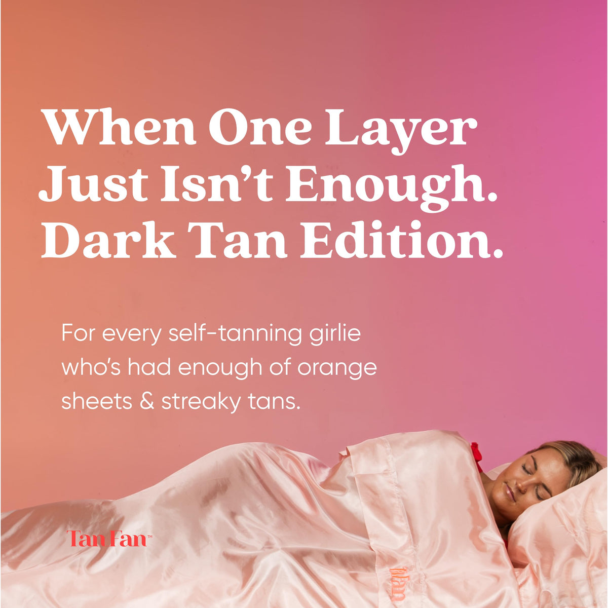 Tan Fan silky top texture close-up for cool, comfortable sleep