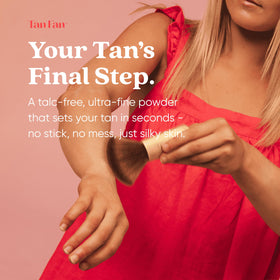 Tan Fan shaker top detail displaying controlled dispensing for precise use