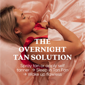 Tan Fan sleep sack foot opening showing ventilation to keep you cool all night