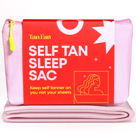 Tan Fan front view of sleep sack showing full coverage and stain protection benefit