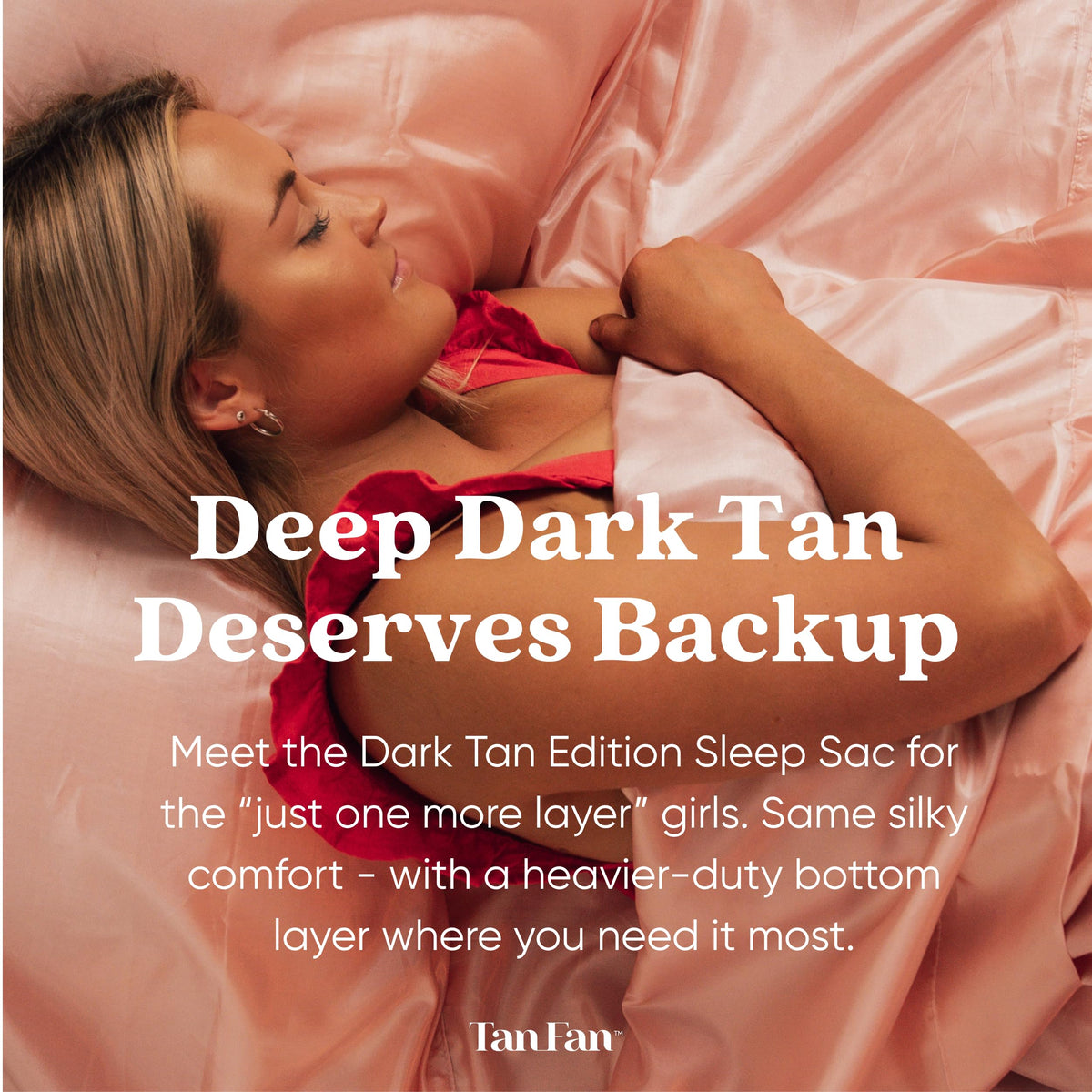 Tan Fan thicker underlay detail blocking ultra-dark tan transfer