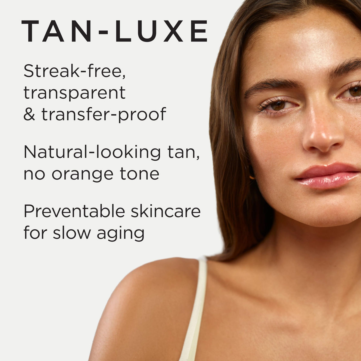 TAN-LUXE drops blended into moisturizer demonstrating easy mixing