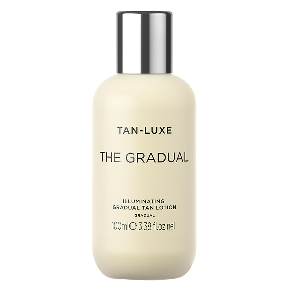 TAN-LUXE front bottle showing product and elegant label for quick identification