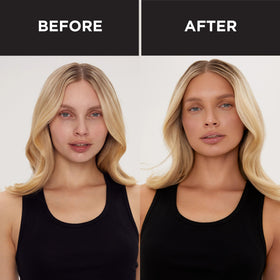 TAN-LUXE dropper releasing precise drops to control custom tanning intensity