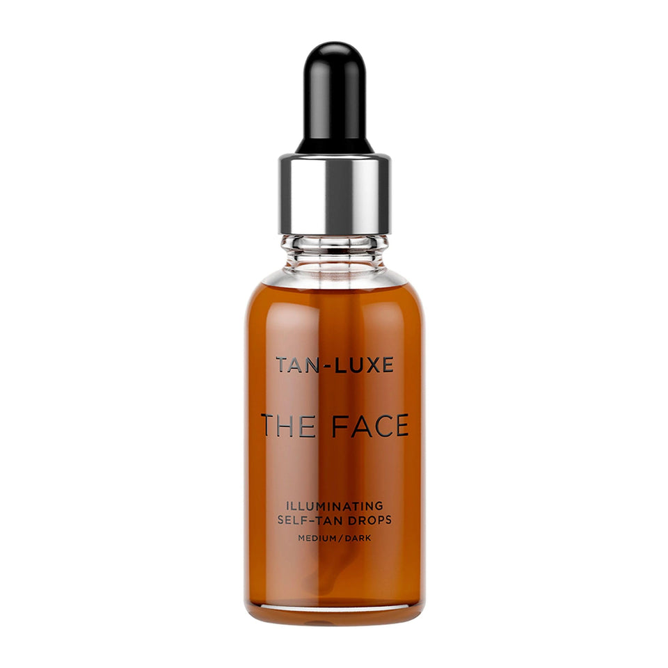 TAN-LUXE front packaging showing bottle and branding for clear identification