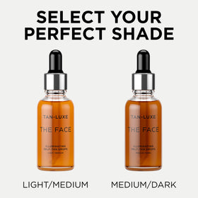 TAN-LUXE mixing drops with serum illustrating compatibility and easy use
