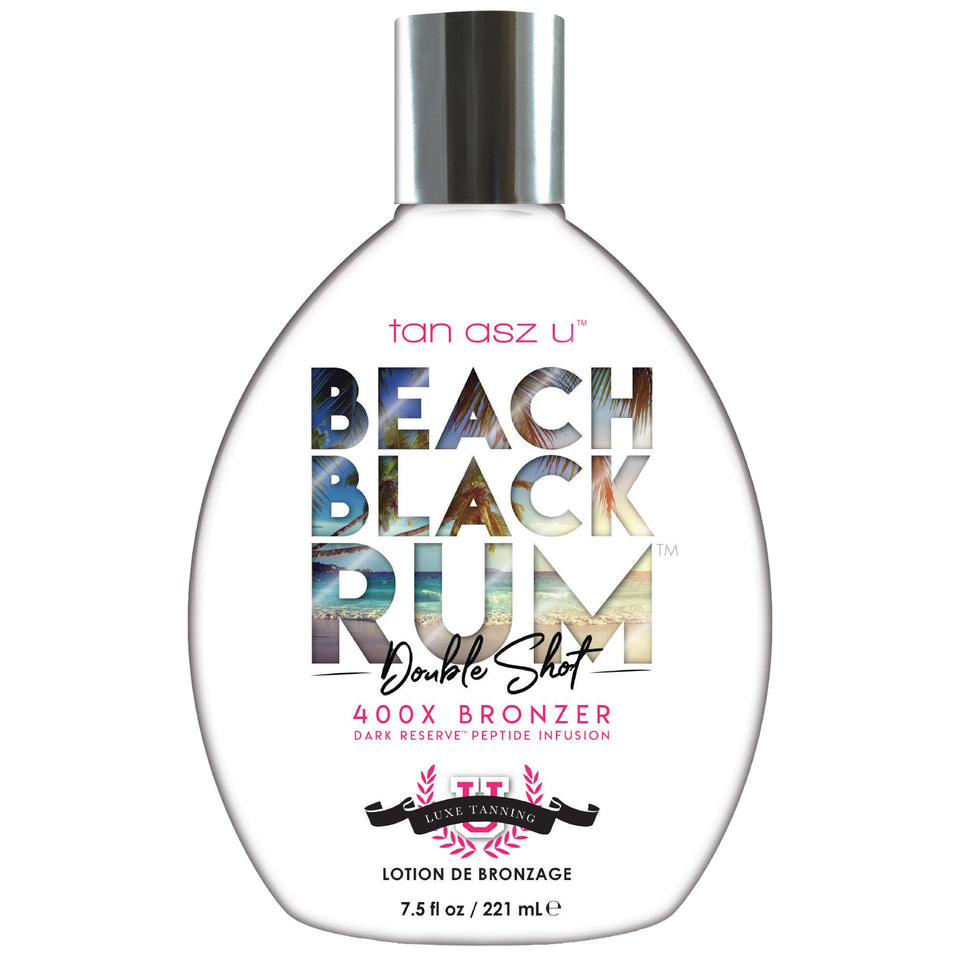 Tan Asz U front bottle view showing sleek packaging and intense bronzer benefit