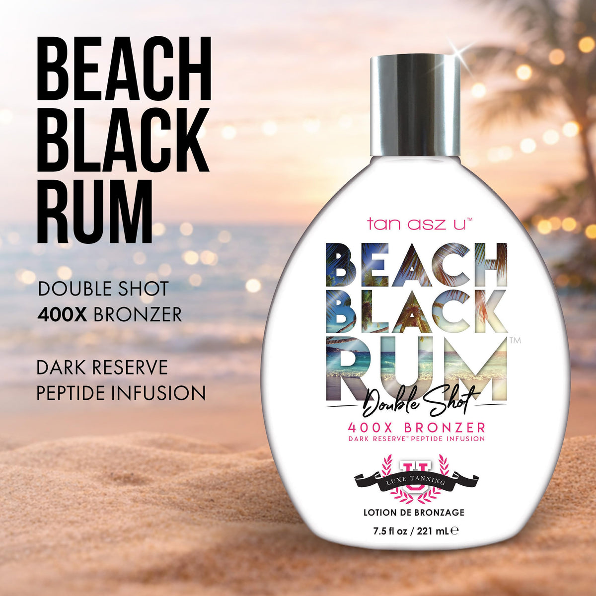 Tan Asz U pump and label detail highlighting product info and premium feel
