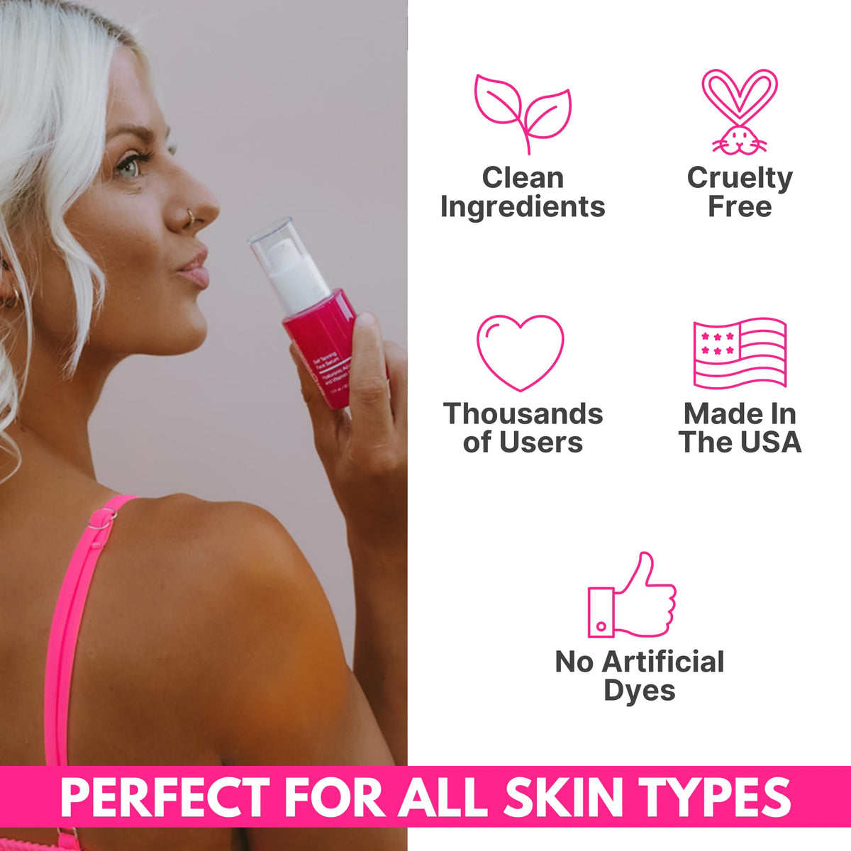 Tanceuticals serum on vanity illustrating daily skincare and tanning routine