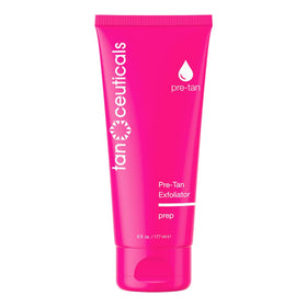 Tanceuticals front packaging showing 6 fl oz bottle and coconut scent benefit