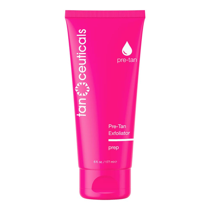 Tanceuticals front packaging showing 6 fl oz bottle and coconut scent benefit