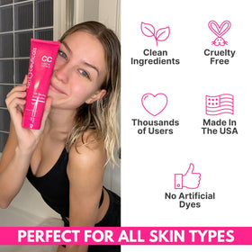 Tanceuticals lifestyle beach bag scene showing fresh coconut scent and everyday sunless glow