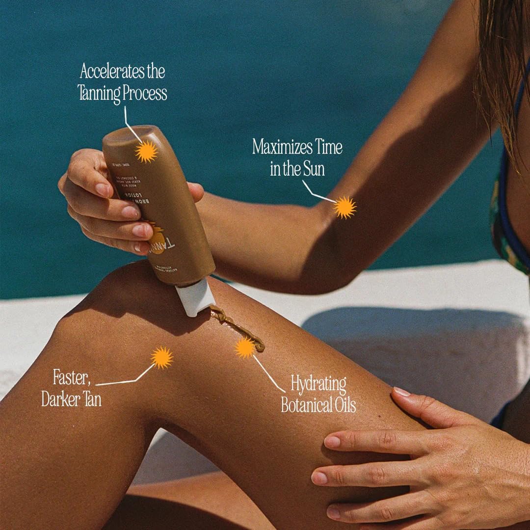 Tanning Club lotion spread on forearm demonstrating smooth application