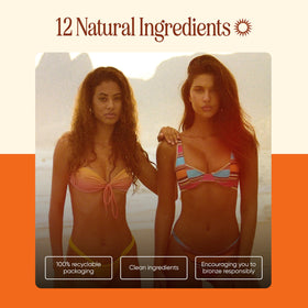 Tanning Club balm being dispensed to demonstrate easy application benefits