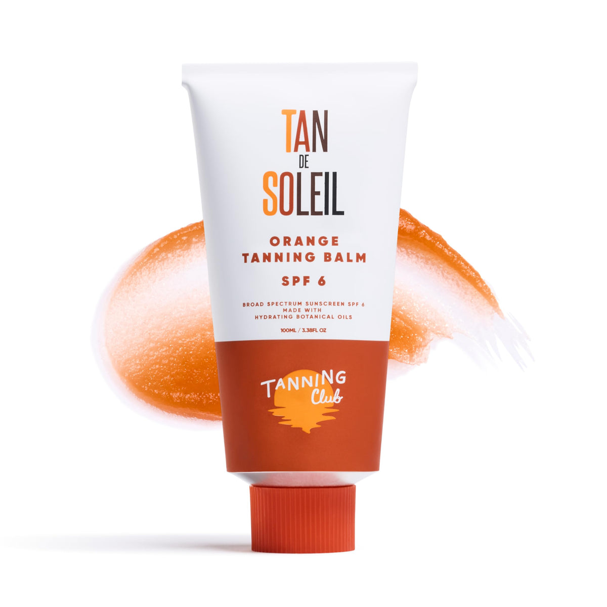 Tanning Club front packaging showing 100ml tube and benefits