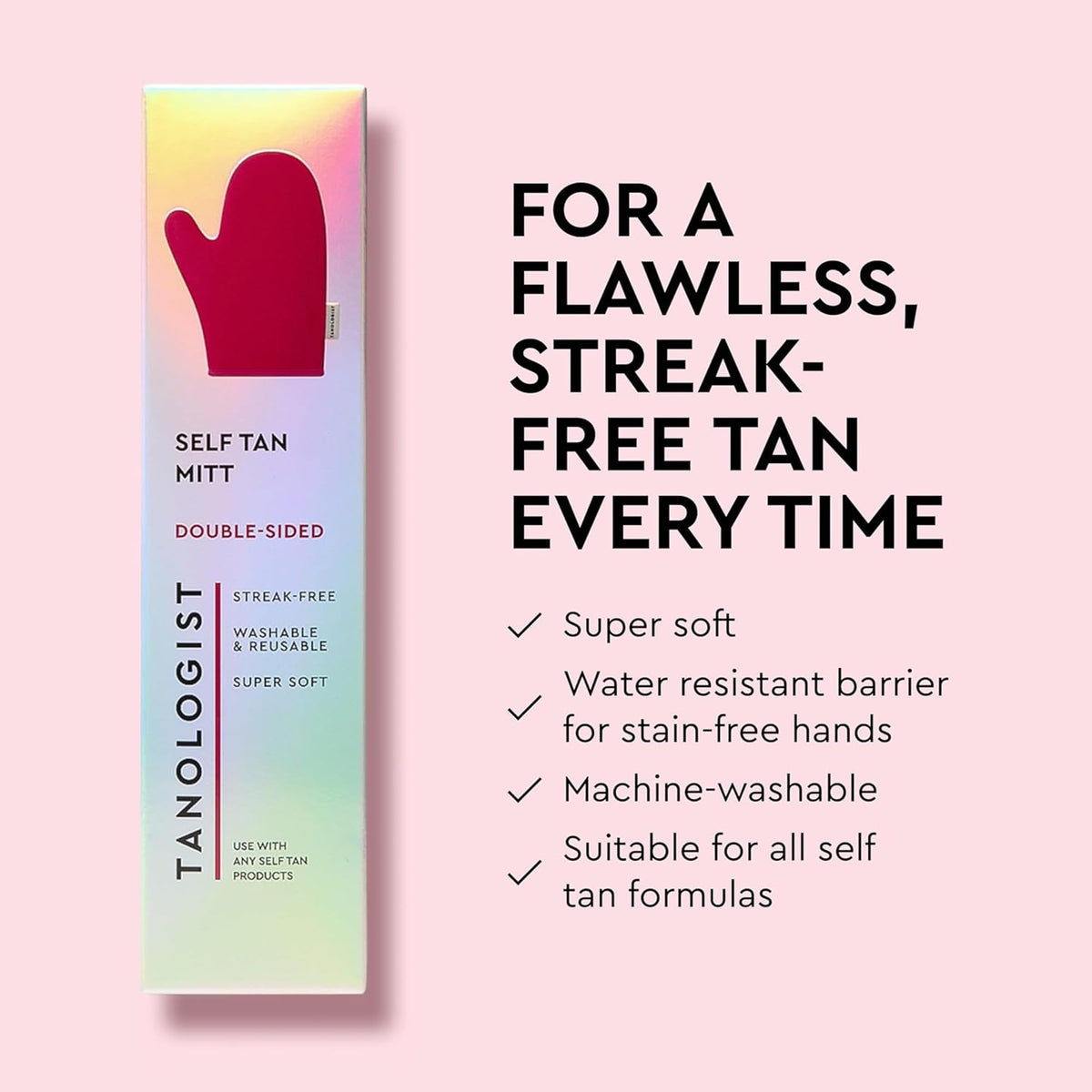 Tanologist application on forearm action for even, natural-looking bronze