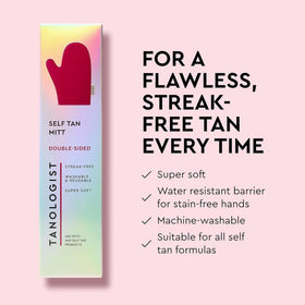 Tanologist application on forearm action for even, natural-looking bronze