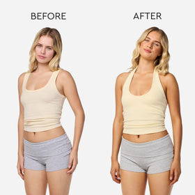 Tanologist applied with tanning mitt on arm for streak-free, easy application