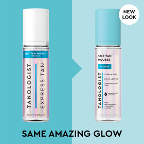 Tanologist clear foam texture close-up illustrating quick-absorbing benefit