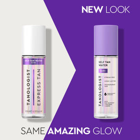 Tanologist spraying clear mist demonstrating even application and control