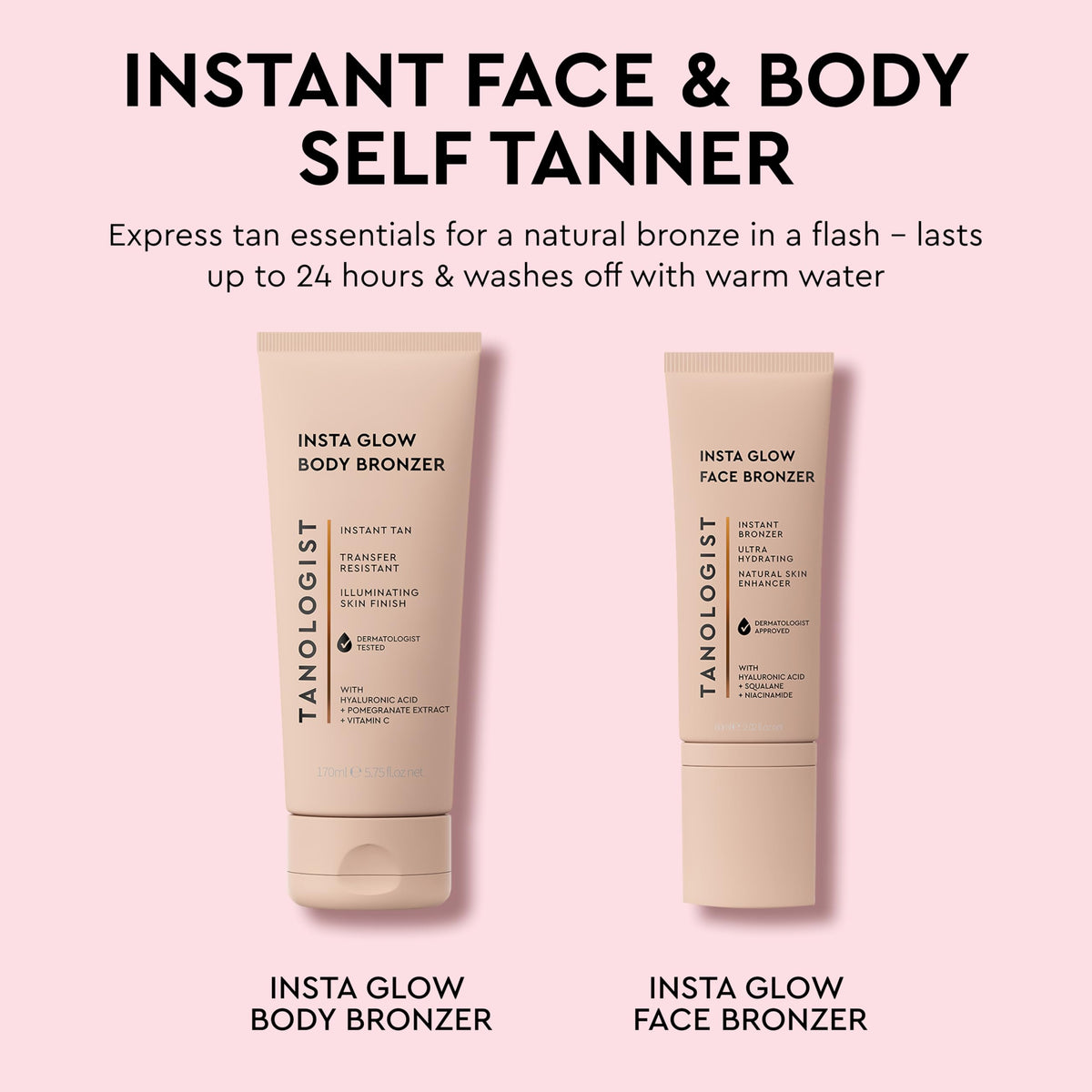 Tanologist cream swirl on skin illustrating blendable, hydrating finish