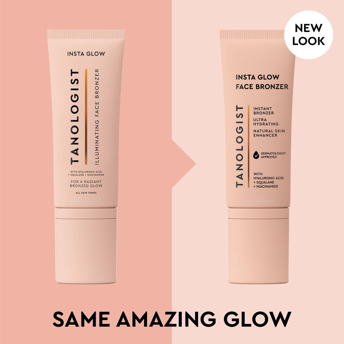 Tanologist creamy texture close-up highlighting blendable formula benefit