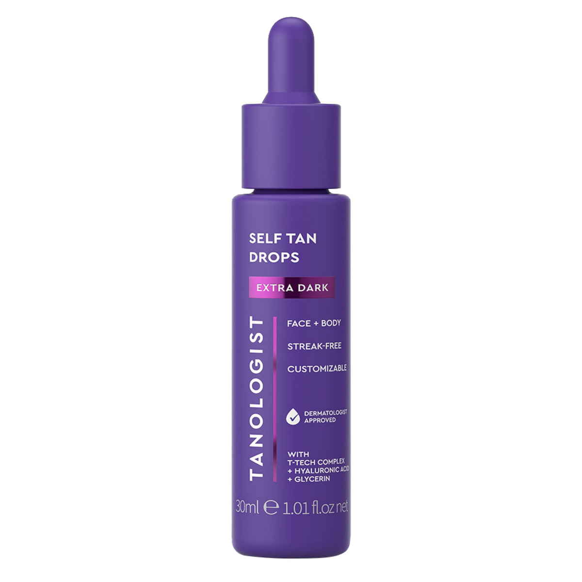 Tanologist Extra Dark front packaging showing bottle and label for quick recognition