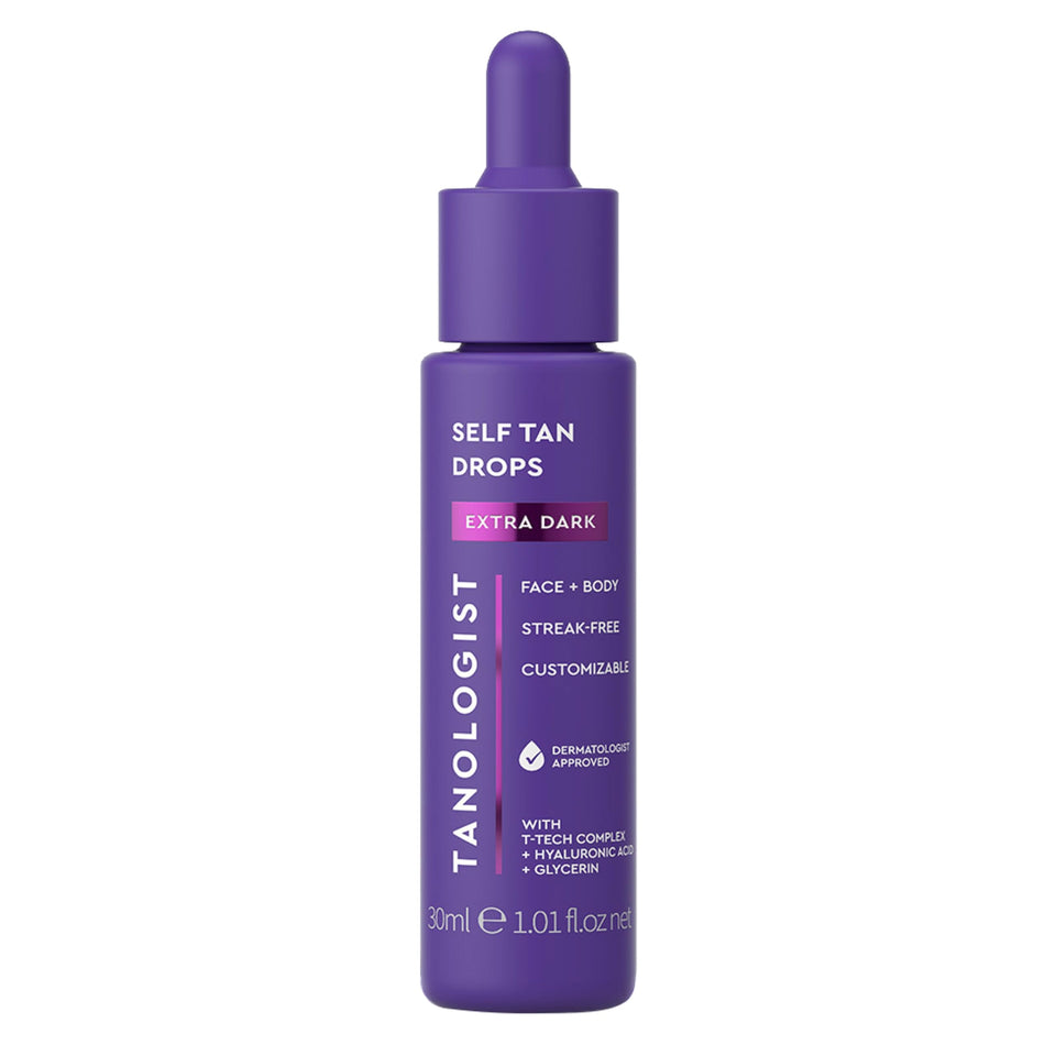 Tanologist Extra Dark front packaging showing bottle and label for quick recognition