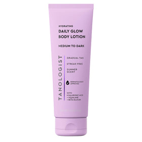 Tanologist front packaging showing medium/dark shade and benefits