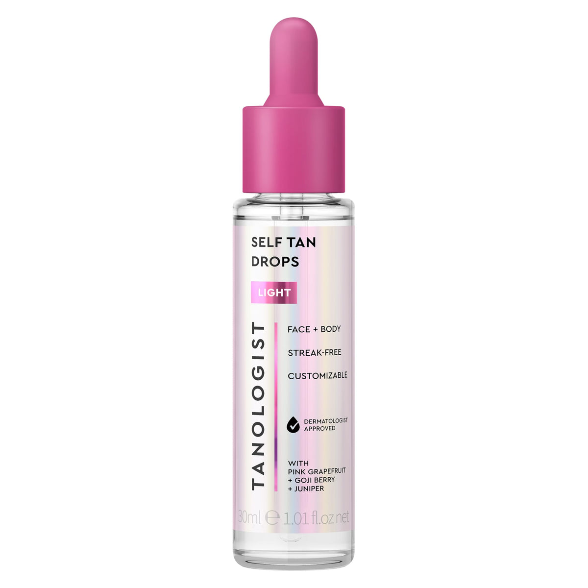 Tanologist front packaging showing bottle and label for clear identification and trust