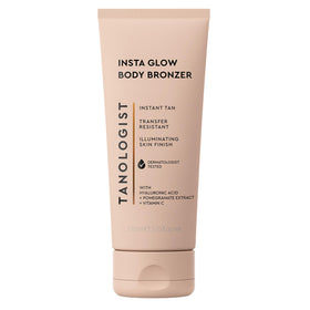 Tanologist tube front view showing brand and instant bronzer benefits