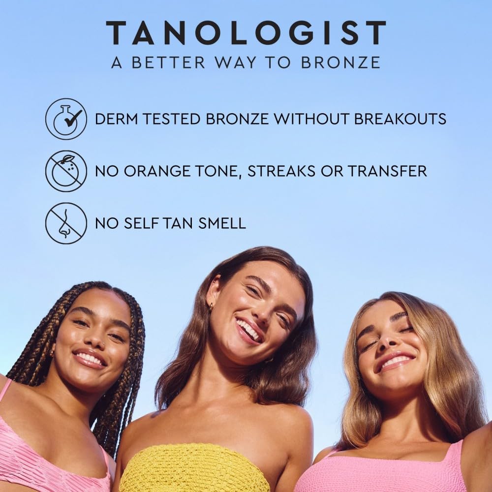 Applying Tanologist with mitt for even coverage and easy application